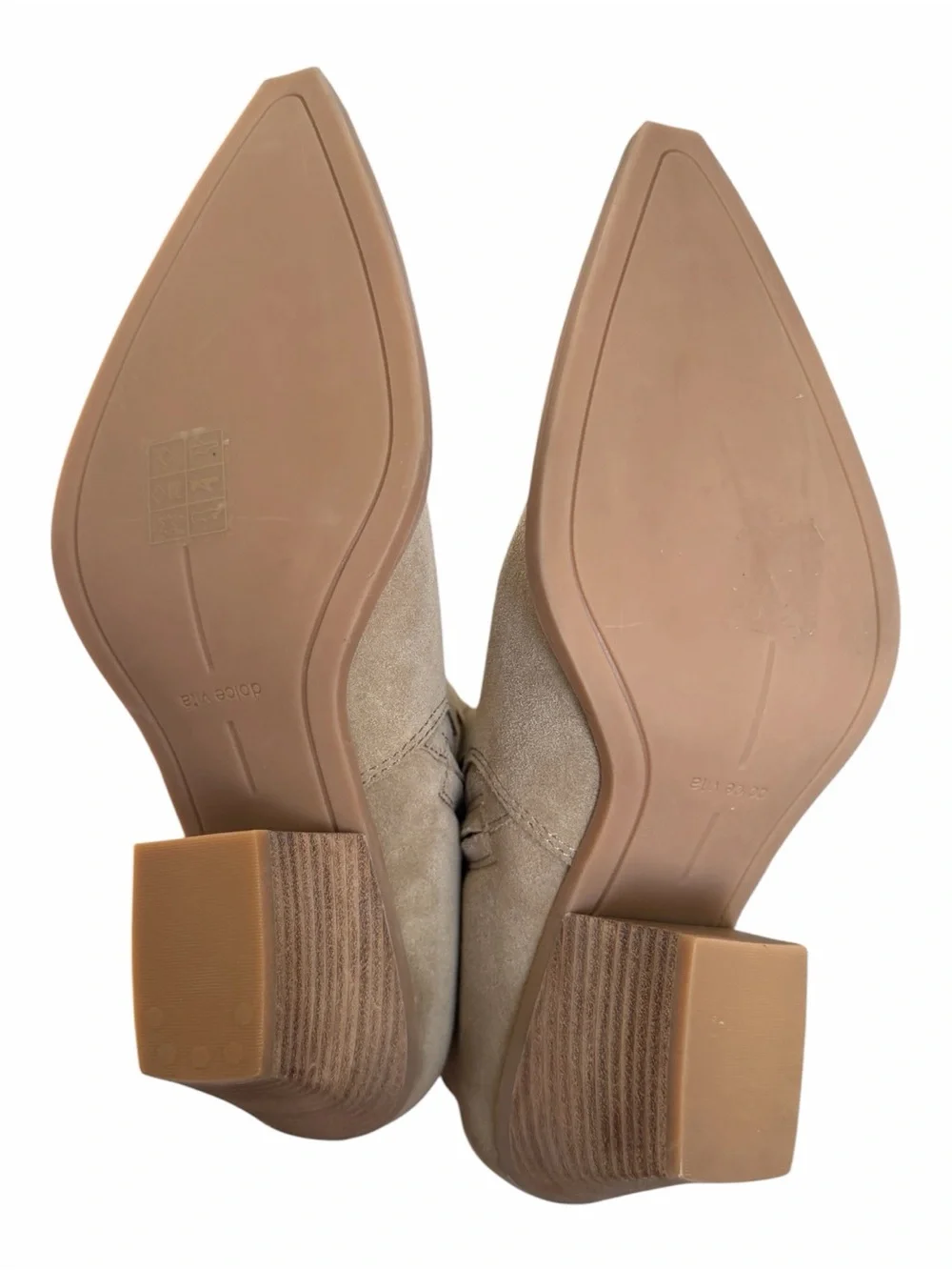 Dolce Vita Women's Regy Western Boot Beige Suede Over Western Boots